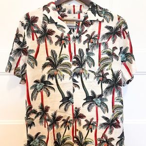 Scotch and Soda Printed camp shirt